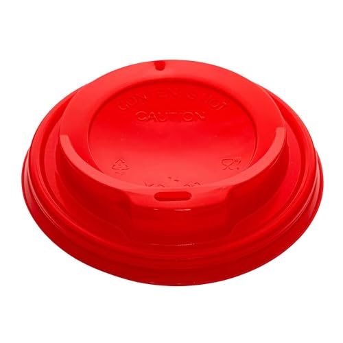 VEPATIM 200 Domdeckel rot für Pappbecher COFFEE TO GO mit 80mm Ø von VEPATIM