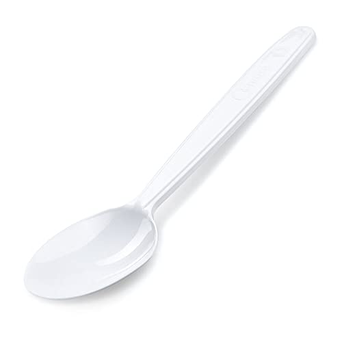 VEPATIM 200 Mehrweg Kaffeelöffel 13 cm weiß wiederverwendbar 125 Waschzyklen PP von VEPATIM