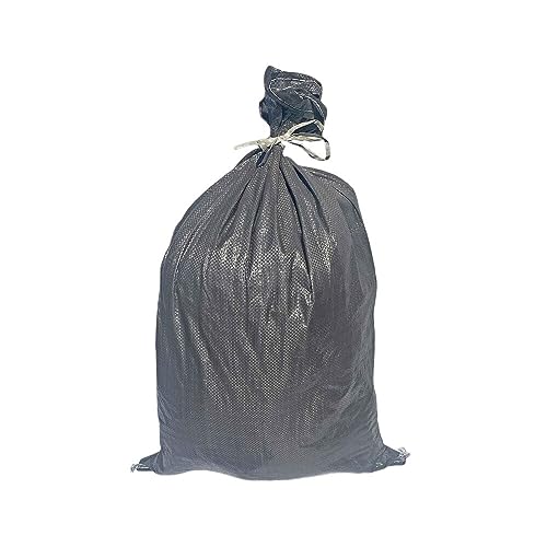 VEPATIM 25 Schwerlastsack Gewebesack Hochwassersack Getreidesack Lagersack PP mit rotem Streifen 500 x 850 mm 30 kg schwarz von VEPATIM