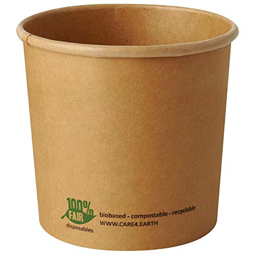VEPATIM 25 Suppenbecher aus Pappe rund 760 ml braun kompostierbar VEPATIM 25 Suppenbecher aus Pappe rund 760 ml braun kompostierbar von VEPATIM