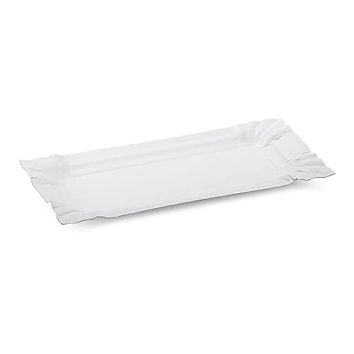 VEPATIM 250 Pappteller aus Frischfaser 14 x 7 cm fettdicht weiß von VEPATIM