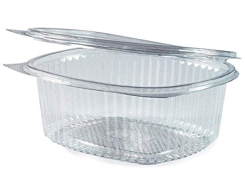 VEPATIM 50 Feinkostbecher oval klar mit Deckel 750ml (PET) von VEPATIM