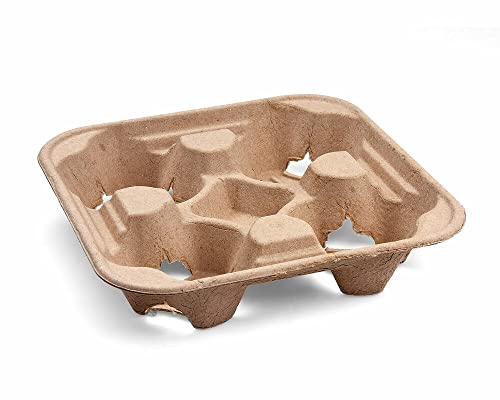 VEPATIM 50 Getränkehalter Tragetablett Becherhalter 4 Becher Coffee to Go 22x22cm von VEPATIM