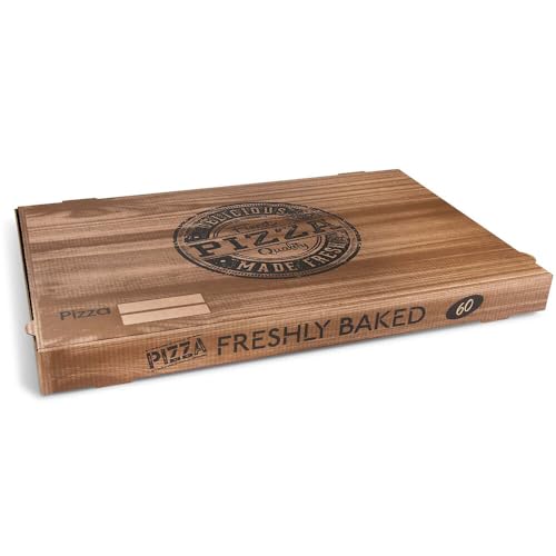 VEPATIM 50 Pizzakarton aus Mikrowellpappe mit neutralem Motiv 60 x 40 x 5 cm von VEPATIM