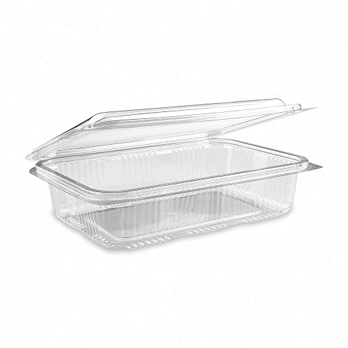 VEPATIM 50 Rechteckschale Aufbewahrungsbox klar mit Deckel 1000 ml PET von VEPATIM