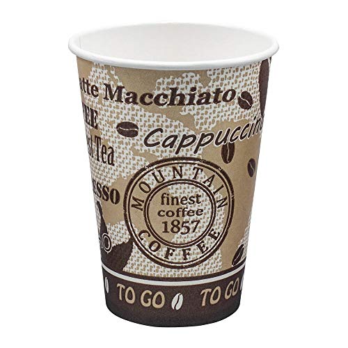 VEPATIM 500 Automatenbecher Kaffeebecher 70,3mm Ø 'Coffee Mountain' 150 ml von VEPATIM