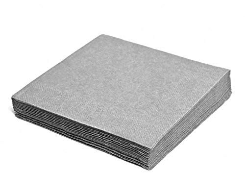 VEPATIM 500 Servietten 33 x 33 cm 1/4 -Falz 2-lagig grau von VEPATIM