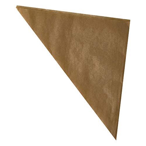 VEPATIM 500 Spitztüten Pergamentersatz fettdicht 19x19x27cm 125gr. braun von VEPATIM