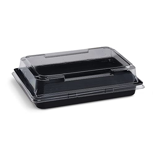 VEPATIM 500 Sushi Schalen schwarz Set mit Deckel transparent PET 171 x 123 x 43 mm VEPATIM 500 Sushi Schalen schwarz Set mit Deckel transparent PET 171 x 123 x 43 mm von VEPATIM