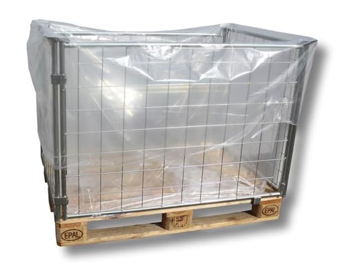 VEPATIM 50x Seitenfaltensack 1250+850x1850 mm LDPE hoch transparent 40my von VEPATIM