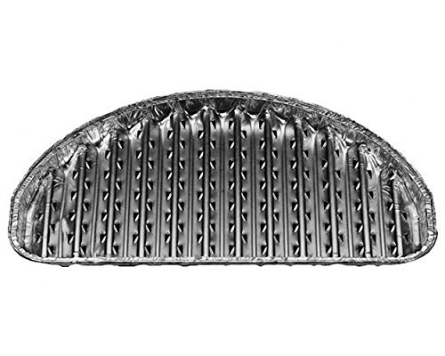 VEPATIM 60 Alu-Grillpfannen Grillschalen BBQ halbrund 32,5 x 19cm wiederverwendbar von VEPATIM