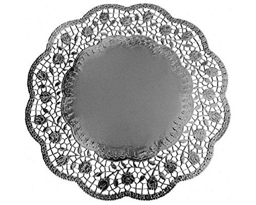 VEPATIM 8 Deko-Tortenspitzen rund silber Ø 36 cm von VEPATIM