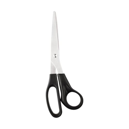 VEPATIM 96 Universalschere 21cm lang mit Kunststoffgriff schwarz von VEPATIM