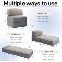 Klappbarer Sitzhocker mit Storage · Grauer Samt · Für Wohnzimmer & Schlafzimmer Klappbarer Sitzhocker mit Storage · Grauer Samt · Für Wohnzimmer & Schlafzimmer von VERCART