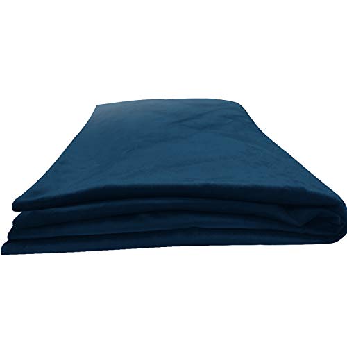 VERCART Bequemes Rückenkissen Kissenbezüge Samt, Dreieck Kissen Kopfteil Kissenbezug nur Kissenbezug, Füllung Nicht enthalten, Kissenhülle Bezug für Große Kissen Polyester Dunkelblau 80cm von VERCART