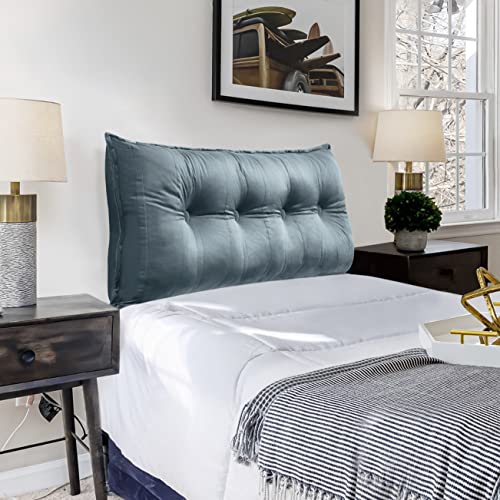 VERCART Couchkissen Groß Dekokissen Kopfteil Gepolstert Rückenlehne Rückenkissen, Langes Sofakissen XXL Lesekissen Lendenkissen Bett Wandkissen Stützkissen für Tagesbett Couch Grau 120cm VERCART Couchkissen Groß Dekokissen Kopfteil Gepolstert Rückenlehne Rückenkissen, Langes Sofakissen XXL Lesekissen Lendenkissen Bett Wandkissen Stützkissen für Tagesbett Couch Grau 120cm von VERCART