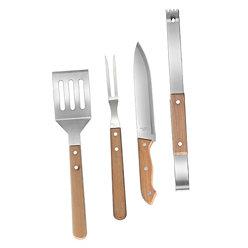 VERDANVERSE 1 Satz Grillbesteck Set mit Holzgriff Teiliges BBQ Werkzeug Set für Camping Picknick und Grillpartys Grillzubehör für Outdoor Aktivitäten VERDANVERSE 1 Satz Grillbesteck Set mit Holzgriff Teiliges BBQ Werkzeug Set für Camping Picknick und Grillpartys Grillzubehör für Outdoor Aktivitäten von VERDANVERSE