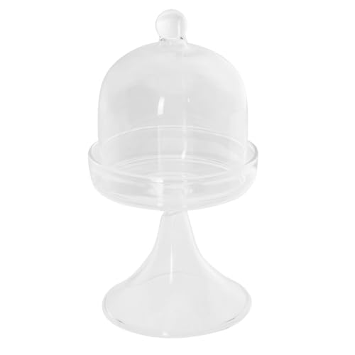 VERDANVERSE 1 Set Kuchenform Dekoratives Desserttablett Haushaltskuchentablett Haushaltsdesserttablett Servierkuchenplatte Kuchenzubehör Dessertteller Kuchenplatte Transparentes Kuchentablett von VERDANVERSE