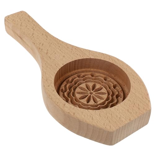 VERDANVERSE 1 Stück Holz Mondkuchenform Kreative Backform für DIY Gebäck Umweltfreundliches Küchenwerkzeug Leicht zu Reinigen Ästhetisches Design für Familienfeiern von VERDANVERSE