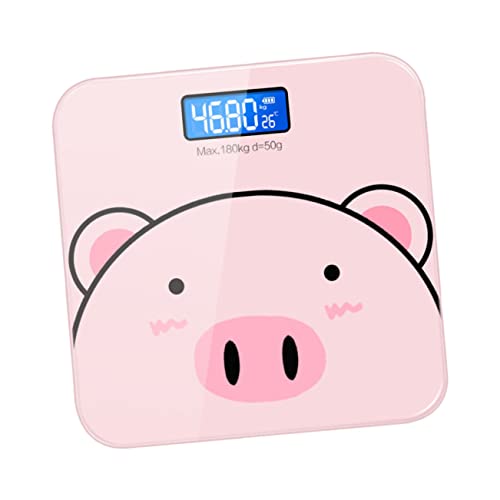 VERDANVERSE 1 Stück Körperwaage Cartoon Design mit USB Ladefunktion Präzise Elektronische Personenwaage LCD Display Tempered Glass für Zuhause für Gesundheitsüberwachung VERDANVERSE 1 Stück Körperwaage Cartoon Design mit USB Ladefunktion Präzise Elektronische Personenwaage LCD Display Tempered Glass für Zuhause für Gesundheitsüberwachung von VERDANVERSE