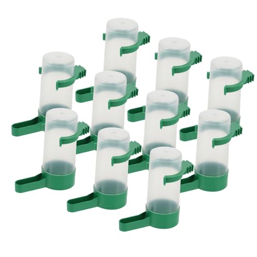 VERDANVERSE 10 Stück Automatischer Wasserspender für Vögel Transparente Wassertränke für Papageien Tauben und Haustiere Auslass für Vogelkäfige und Heimtierbedarf VERDANVERSE 10 Stück Automatischer Wasserspender für Vögel Transparente Wassertränke für Papageien Tauben und Haustiere Auslass für Vogelkäfige und Heimtierbedarf von VERDANVERSE