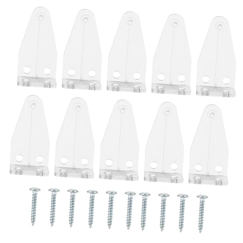 VERDANVERSE 10 Stück Jalousie Halterungen für Fensterrollos aus Kunststoff Transparente Blinds Clips Installieren und Bruchsicher für Verschiedene Gardinenstile von VERDANVERSE