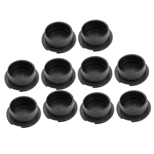 VERDANVERSE 10 Stück Kabeldurchlass Deckel Schwarz für Schreibtisch Kabeldurchführung Abdeckung aus Langlebigem Kunststoff mit Schwenkdeckel für Büro und Home Office von VERDANVERSE