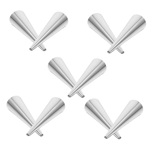 VERDANVERSE 10 Stück Teiliges Croissant Backform Kegelröhren Wiederverwendbar Langlebig Leicht zu Reinigen Für Hobby und Profi VERDANVERSE 10 Stück Teiliges Croissant Backform Kegelröhren Wiederverwendbar Langlebig Leicht zu Reinigen Für Hobby und Profi von VERDANVERSE