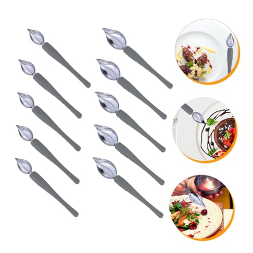 VERDANVERSE 10 Stück Teiliges Edelstahl Saucier Löffel mit Ausguss Präzise Kuchendekoration Küchenwerkzeug für Desserts und Saucen für Professionelle und Private Verwendung VERDANVERSE 10 Stück Teiliges Edelstahl Saucier Löffel mit Ausguss Präzise Kuchendekoration Küchenwerkzeug für Desserts und Saucen für Professionelle und Private Verwendung von VERDANVERSE