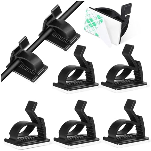 VERDANVERSE 10 Stück Teiliges Kabelmanagement Selbstklebend für Stromkabel und USB Kabel Langlebige Kunststoff Clips mit Matte Oberfläche zur Organisation von Küchengeräten Schreibtisch und VERDANVERSE 10 Stück Teiliges Kabelmanagement Selbstklebend für Stromkabel und USB Kabel Langlebige Kunststoff Clips mit Matte Oberfläche zur Organisation von Küchengeräten Schreibtisch und von VERDANVERSE