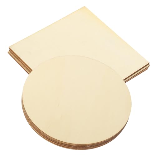 VERDANVERSE 10 Stück Teiliges Natürliche Unlackierte Holzscheiben Rund und Quadratisch Vielseitige Holzplättchen zum Basteln als Untersetzer Dekoration und DIY Handwerk für Zuhause und VERDANVERSE 10 Stück Teiliges Natürliche Unlackierte Holzscheiben Rund und Quadratisch Vielseitige Holzplättchen zum Basteln als Untersetzer Dekoration und DIY Handwerk für Zuhause und von VERDANVERSE