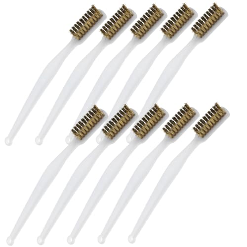 VERDANVERSE 10 Stück Teiliges Rostentfernung Bürsten Handbürste für Metalloberflächen Robuste Reinigungsbürste für Effektive Pflege und Schnelle von VERDANVERSE