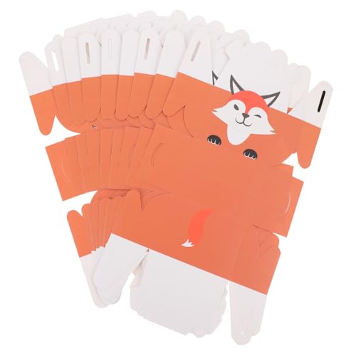 VERDANVERSE 10 Stück Teiliges Tragbare Candy Case mit Niedlichem Tiermotiv Multifunktionale Geschenkverpackung für Süßigkeiten Kekse und Backwaren Handliche Aufbewahrungsbox für Geburtstage von VERDANVERSE