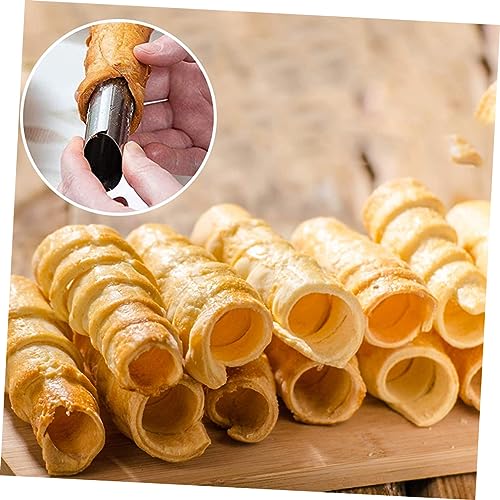 VERDANVERSE 12 Stück Teiliges Croissant Backform Kegelförmige Sahnerollen Backwerkzeug Korrosionsbeständig Hitzebeständig Leicht zu Reinigen für Küchenbäcker und Profis von VERDANVERSE