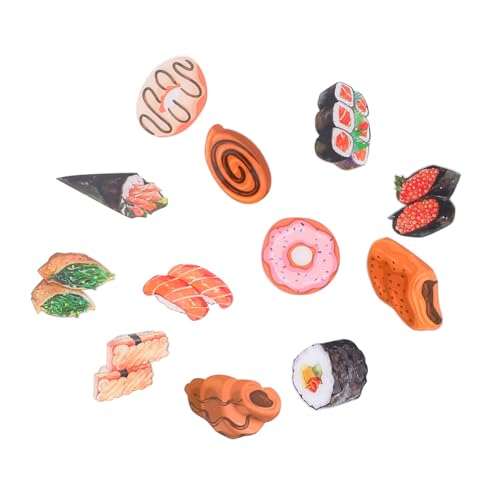 VERDANVERSE 12 Stück Teiliges Dekorative Sushi Donut Kühlschrankmagnete aus Umweltfreundlichem Kunststoff rutschfeste Langlebige Kühlschrankaufkleber mit Realistischem Design für Küchen VERDANVERSE 12 Stück Teiliges Dekorative Sushi Donut Kühlschrankmagnete aus Umweltfreundlichem Kunststoff rutschfeste Langlebige Kühlschrankaufkleber mit Realistischem Design für Küchen von VERDANVERSE