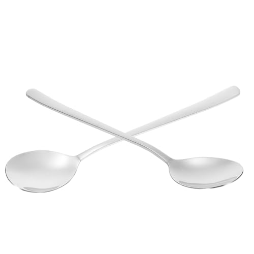 VERDANVERSE 12 Stück Teiliges Quadratische Esslöffel aus Edelstahl Schwere Ausführung Flacher Boden Vielseitig für Salat Suppe Joghurt Dessert Geeignet für Restaurant und Haushalt von VERDANVERSE