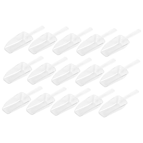 VERDANVERSE 15 Stück Teiliges Eis Lebensmittelschaufel Robustem Kunststoff Multifunktionale Portionierlöffel für Küche Buffet Bar und Party Leicht und Praktisch für Eis Süßigkeiten und Salate von VERDANVERSE