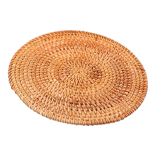 VERDANVERSE 1stück Hitzebeständiger Platzmatte Für Töpfe Holzuntersetzer Vietnamesischer Rattan Kreativ Und Stilvoll Für Esszimmer Und Küche von VERDANVERSE
