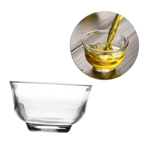 VERDANVERSE 2 STÜCK Teiliges Teetassen aus Hitzebeständigem Hochborosilikatglas Transparent Hohe Helligkeit Design für Büro und Zuhause Geeignet für Heißgetränke Wie Tee und Kaffee von VERDANVERSE