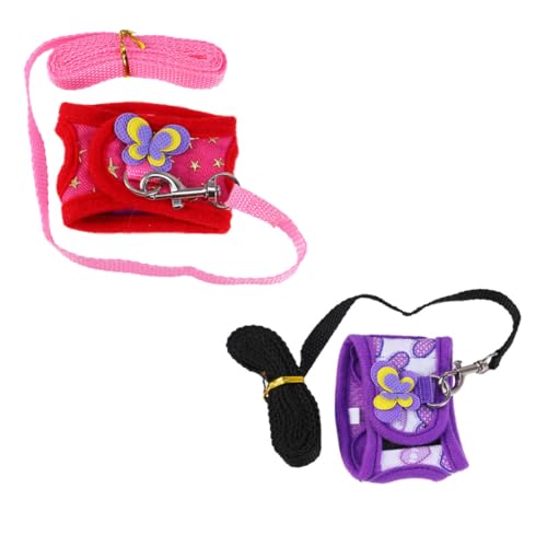 VERDANVERSE 2 Sätze Kleintier Geschirr mit Verstellbarem Brustgurt und Leine für Meerschweinchen und Hamster Atmungsaktiv Sitz für Spaziergänge und Outdoor aktivitäten S VERDANVERSE 2 Sätze Kleintier Geschirr mit Verstellbarem Brustgurt und Leine für Meerschweinchen und Hamster Atmungsaktiv Sitz für Spaziergänge und Outdoor aktivitäten S von VERDANVERSE