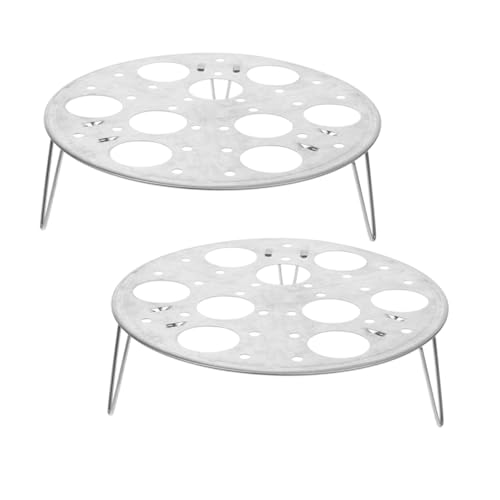 VERDANVERSE 2 Stück Edelstahl Dampf eierhalter mit Hohem Fuß Multifunktionales Rundes Dampfgestell für Schonendes Kochen und Dämpfen für Haushalt und Dampftöpfe VERDANVERSE 2 Stück Edelstahl Dampf eierhalter mit Hohem Fuß Multifunktionales Rundes Dampfgestell für Schonendes Kochen und Dämpfen für Haushalt und Dampftöpfe von VERDANVERSE