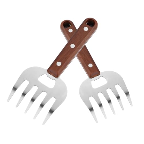 VERDANVERSE 2 Stück Fleischkrallen mit Holzgriff Werkzeug zum Zerkleinern von Hähnchen Schweine und Rindfleisch für Bbq und Küche Ergonomisch Vielseitig Einsetzbar VERDANVERSE 2 Stück Fleischkrallen mit Holzgriff Werkzeug zum Zerkleinern von Hähnchen Schweine und Rindfleisch für Bbq und Küche Ergonomisch Vielseitig Einsetzbar von VERDANVERSE