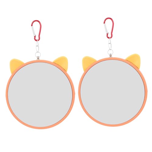 VERDANVERSE 2 Stück Hängender Vogelspiegel für Käfig Großes Papageienspielzeug mit Katzenohren Design Sicherer Langlebiger Einfach zu Befestigen Geeignet für Wellensittiche Papageien Sittiche VERDANVERSE 2 Stück Hängender Vogelspiegel für Käfig Großes Papageienspielzeug mit Katzenohren Design Sicherer Langlebiger Einfach zu Befestigen Geeignet für Wellensittiche Papageien Sittiche von VERDANVERSE