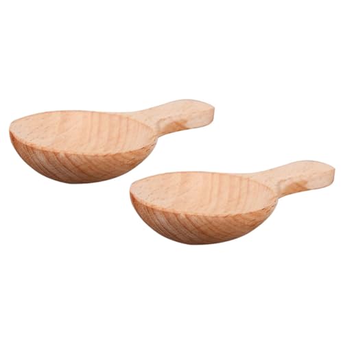 VERDANVERSE 2 Stück Kleine Holzlöffel aus Lebensmittelechtem Holz Messlöffel für Gewürze Salz Milchpulver Kaffee Vielseitiges Küchenwerkzeug Sicher und Geruchsneutral für Haushalt und von VERDANVERSE