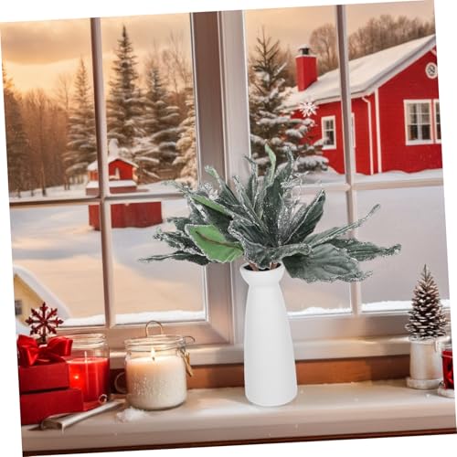 VERDANVERSE 2 Stück Künstliche Weihnachts-Poinsettia-deko aus Glitzerndem Samt Wetterfeste Weihnachtsblumenzweige für Festliche Baum Partydekoration VERDANVERSE 2 Stück Künstliche Weihnachts-Poinsettia-deko aus Glitzerndem Samt Wetterfeste Weihnachtsblumenzweige für Festliche Baum Partydekoration von VERDANVERSE
