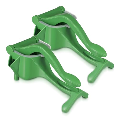 VERDANVERSE 2 Stück Manuelle Zitruspresse Grün Robuster Handentsafter aus Langlebigem Kunststoff Vielseitig für Zitronen Orangen und Gemüse Einfache Reinigung Schnelle Saftgewinnung von VERDANVERSE