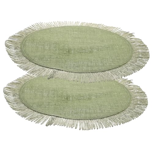 VERDANVERSE 2stücke Besteckmatte Runde Tischsets Woven Stil Esstischuntersetzer Platzsets Für Zuhause Restaurant VERDANVERSE 2stücke Besteckmatte Runde Tischsets Woven Stil Esstischuntersetzer Platzsets Für Zuhause Restaurant von VERDANVERSE
