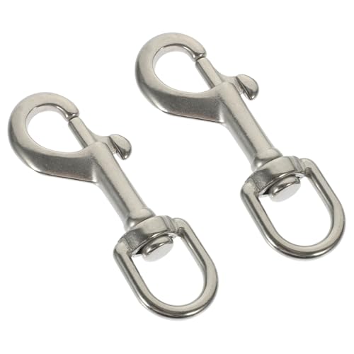 VERDANVERSE 2 Stück Teiliges Edelstahl Schnapphaken mit Drehgelenk Robuster Tauchhaken für Hundeleinen Outdoor Schwere Karabiner Vielseitig Einsetzbar und Verdrehfrei VERDANVERSE 2 Stück Teiliges Edelstahl Schnapphaken mit Drehgelenk Robuster Tauchhaken für Hundeleinen Outdoor Schwere Karabiner Vielseitig Einsetzbar und Verdrehfrei von VERDANVERSE