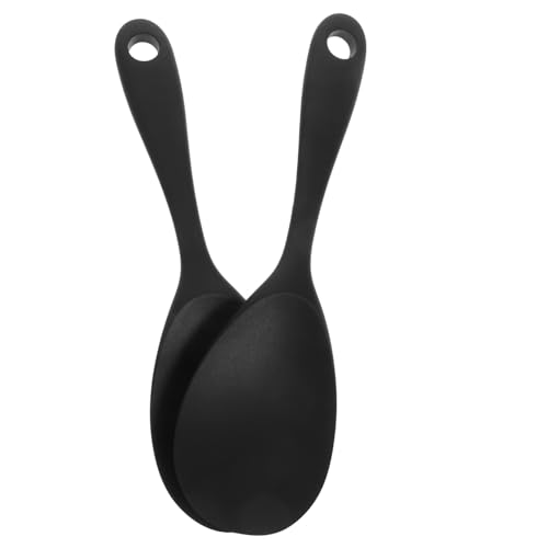 VERDANVERSE 2 Stück Teiliges Flexibles Reislöffel Großer Antihaftbeschichteter Reiskocher Löffel Vielseitig Verwendbar für Reis Kartoffelpüree Suppen Spülmaschinenfest Schwarz VERDANVERSE 2 Stück Teiliges Flexibles Reislöffel Großer Antihaftbeschichteter Reiskocher Löffel Vielseitig Verwendbar für Reis Kartoffelpüree Suppen Spülmaschinenfest Schwarz von VERDANVERSE