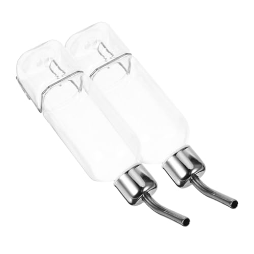 VERDANVERSE 2 Stück Teiliges Hängender Wasserspender für Hunde Automatischer Auslaufsicherer Trinkbrunnen Leicht zu Befestigen und Reinigen Praktisch für Käfig und Unterwegs von VERDANVERSE